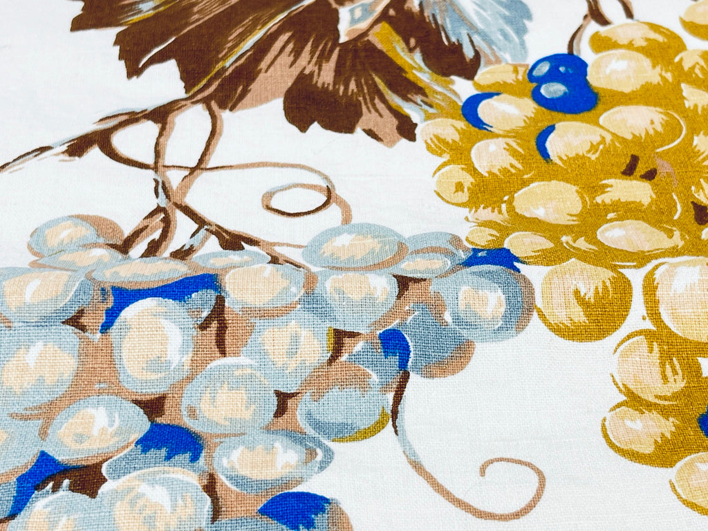 Product image for 'vintage wine grape cluster cotton linen tea towel kitchen towel' (view 66d050)