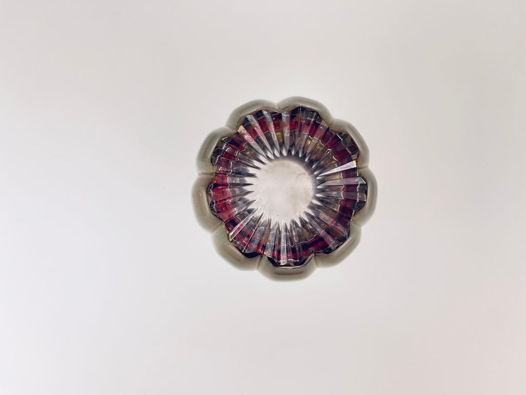 Product image for 'vintage ruby red gold glass bud vase hollywood regency vase' (view cdeb25)