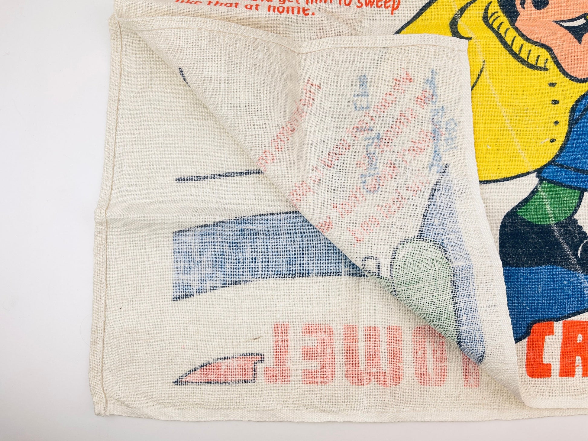 Product image for 'vintage 1970s curlers crying tea towel textilimpex poland humorous curling gift' (view 559564)