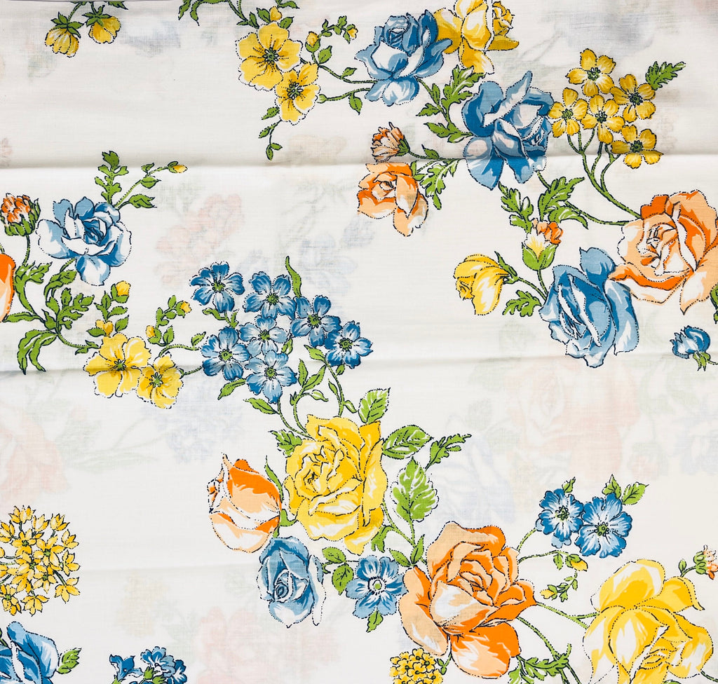 Product image for 'vintage elegance standard floral pillow cases set of two 2 50 50 cotton polyester blend made in canada new old stock nos' (view 662bef)
