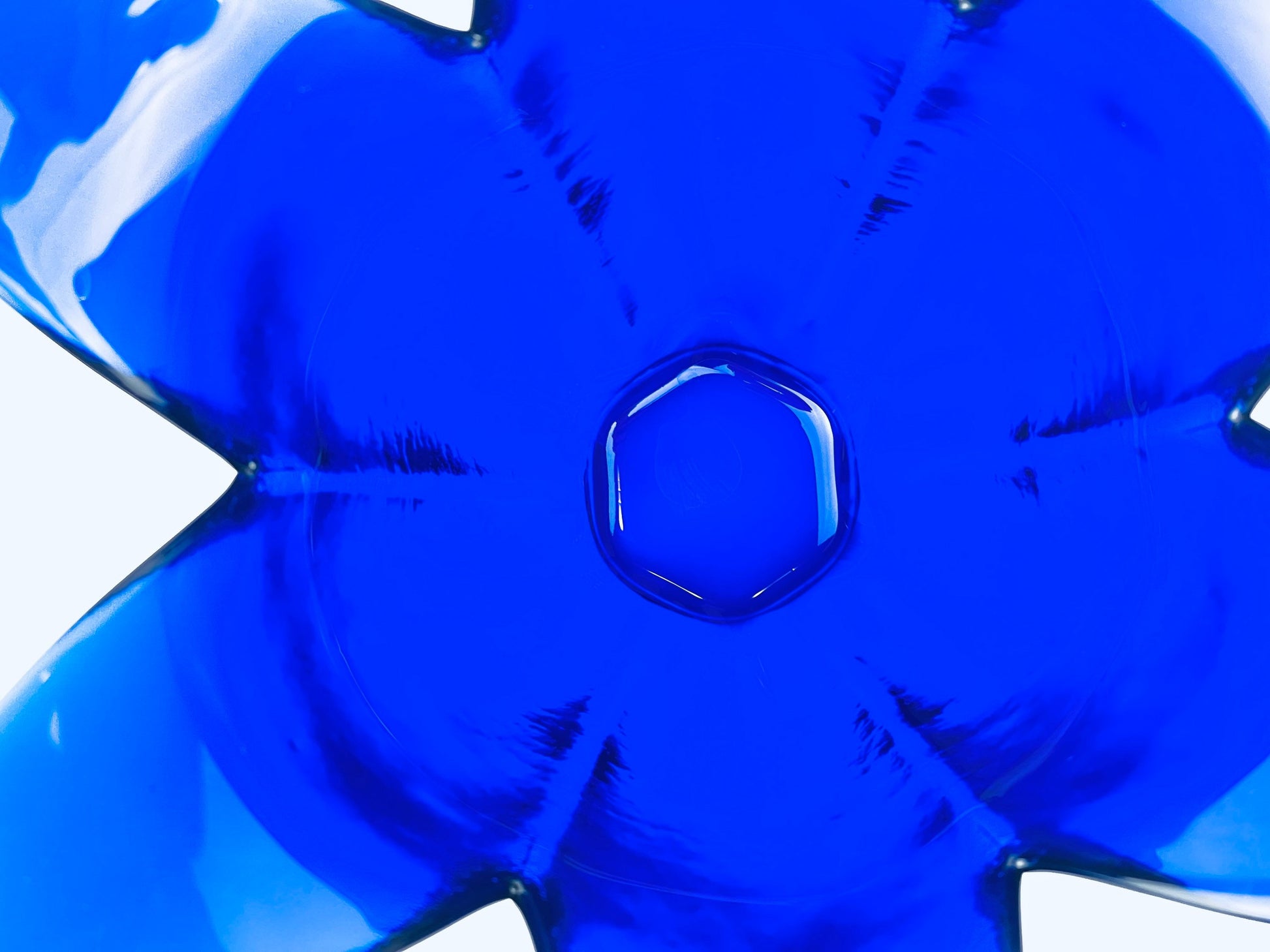 Product image for 'vintage cobalt blue glass floral votive candle holders studio nova handmade in portugal' (view ed74cc)