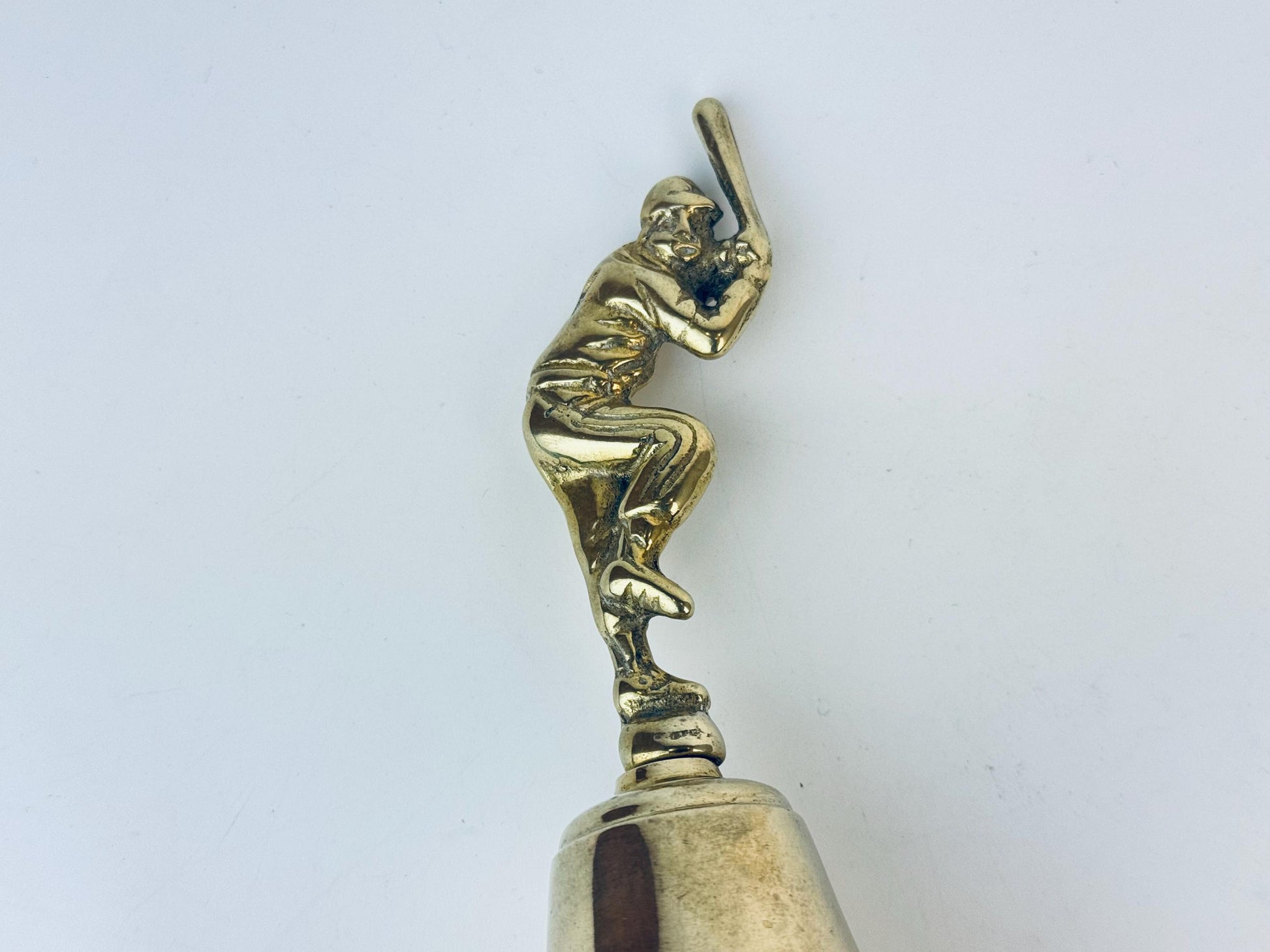Product image for 'vintage solid brass baseball bell sculpture mid century sports art' (view dc1984)