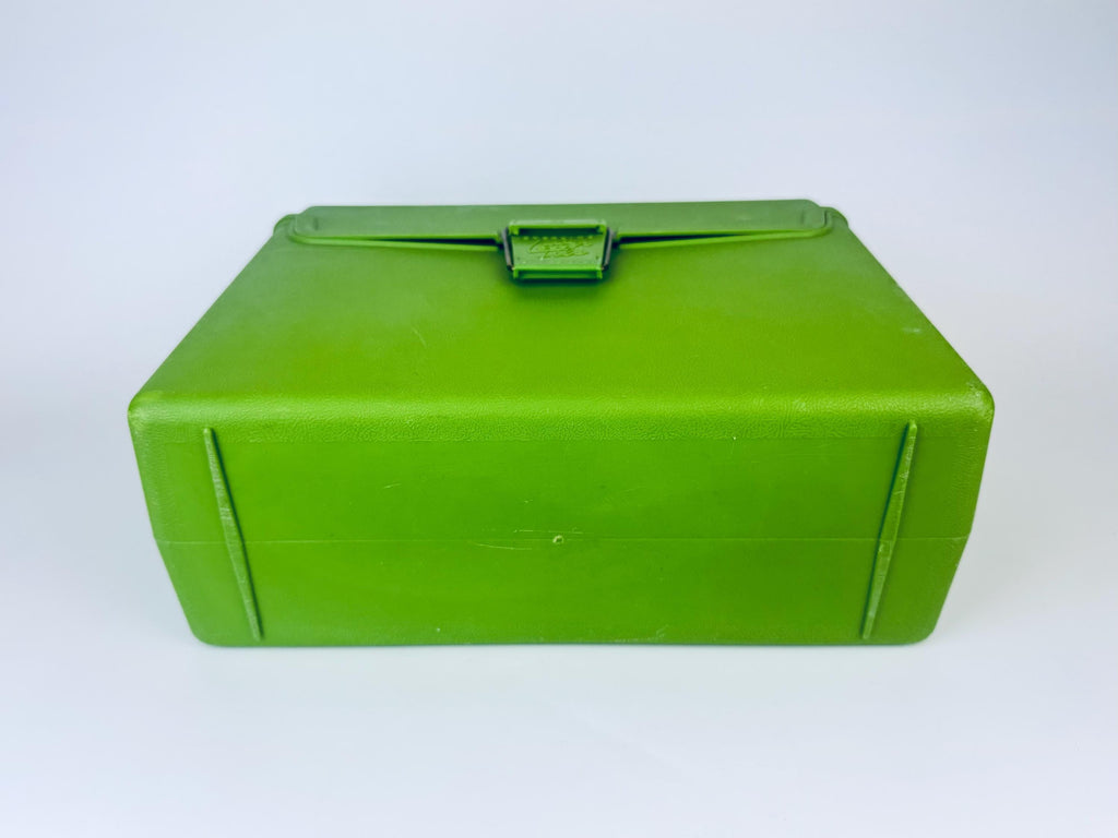Product image for 'vintage sterling avocado green plastic letter file organizer' (view e02b4a)