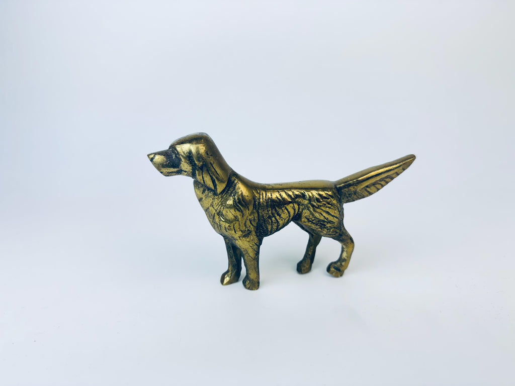 Product image for 'vintage solid brass irish setter dog figurine sculpture' (view 9f08c9)