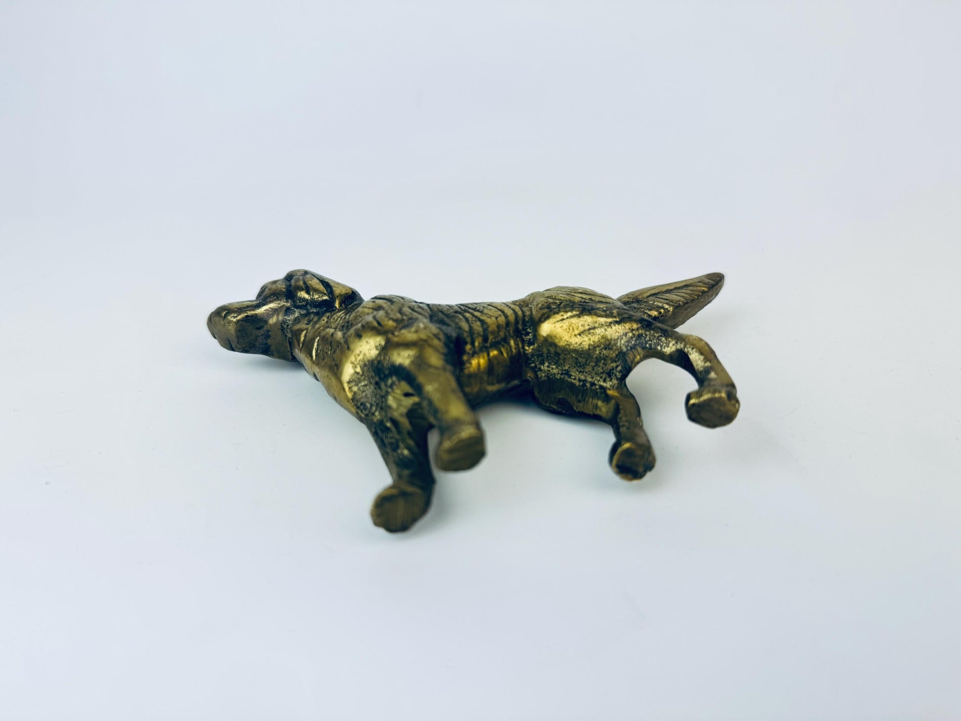 Product image for 'vintage solid brass irish setter dog figurine sculpture' (view 38251c)