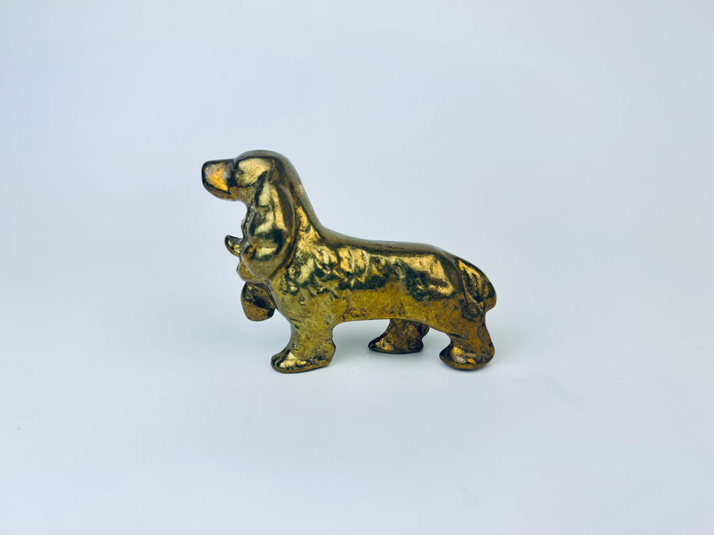 Product image for 'vintage solid brass cocker spaniel dog figurine sculpture' (view dd94f5)