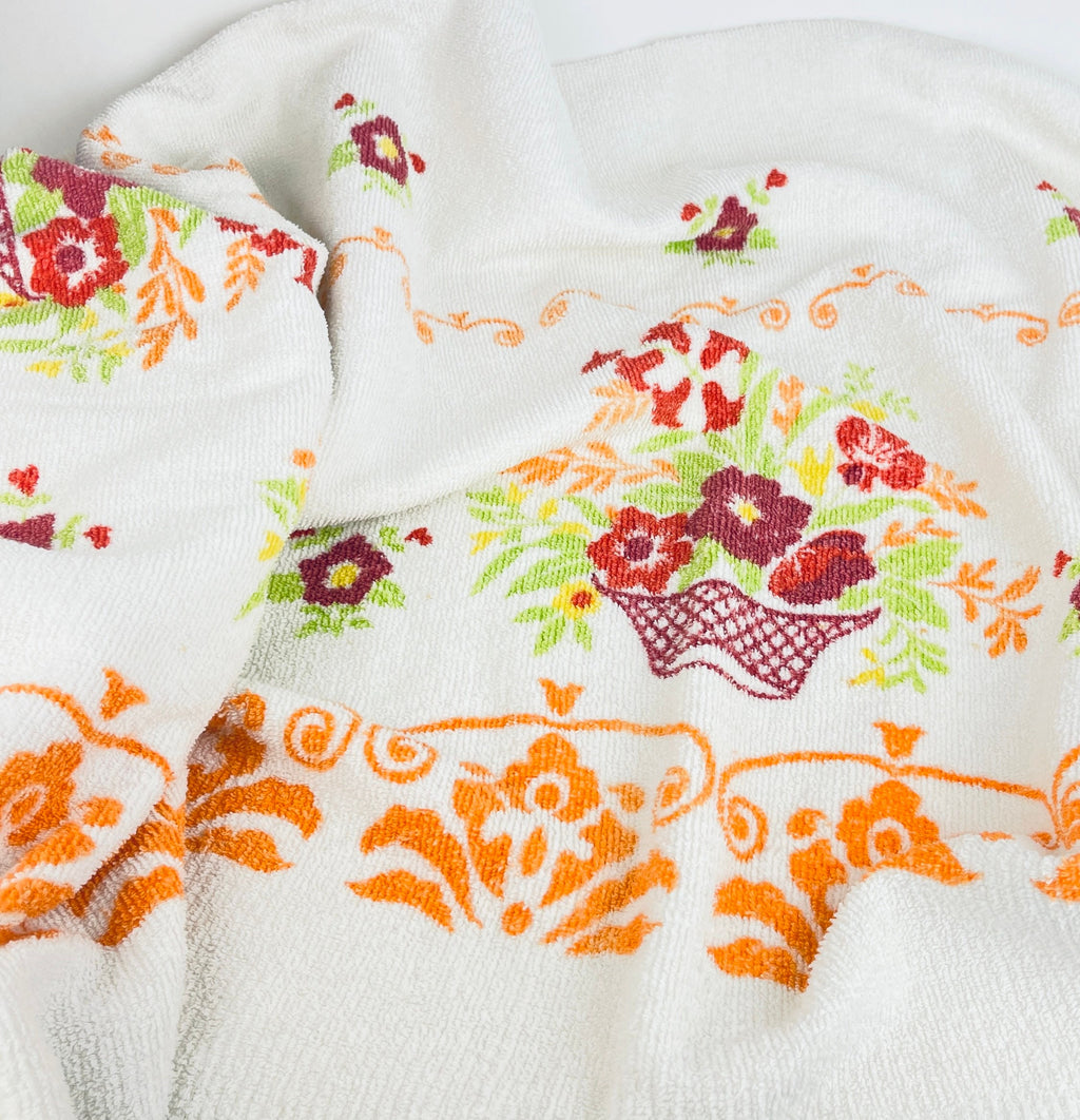 Product image for 'vintage floral beach towel blanket 100 loop cotton 49 x 59' (view 6f746b)