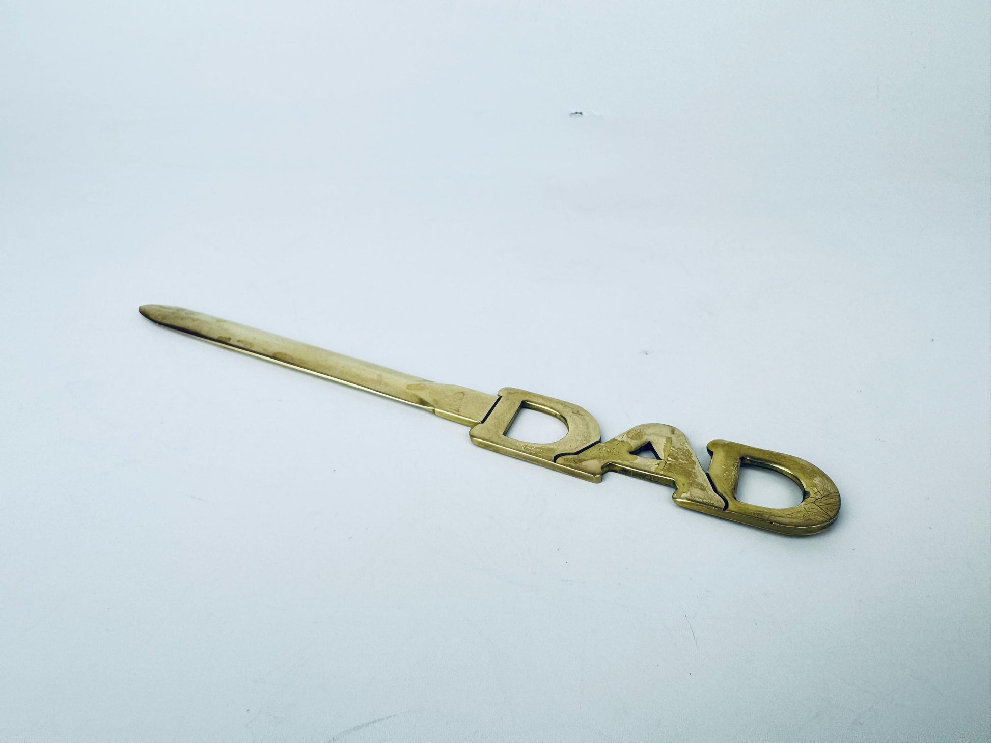 Product image for 'vintage solid brass dad letter opener' (view 5853ae)