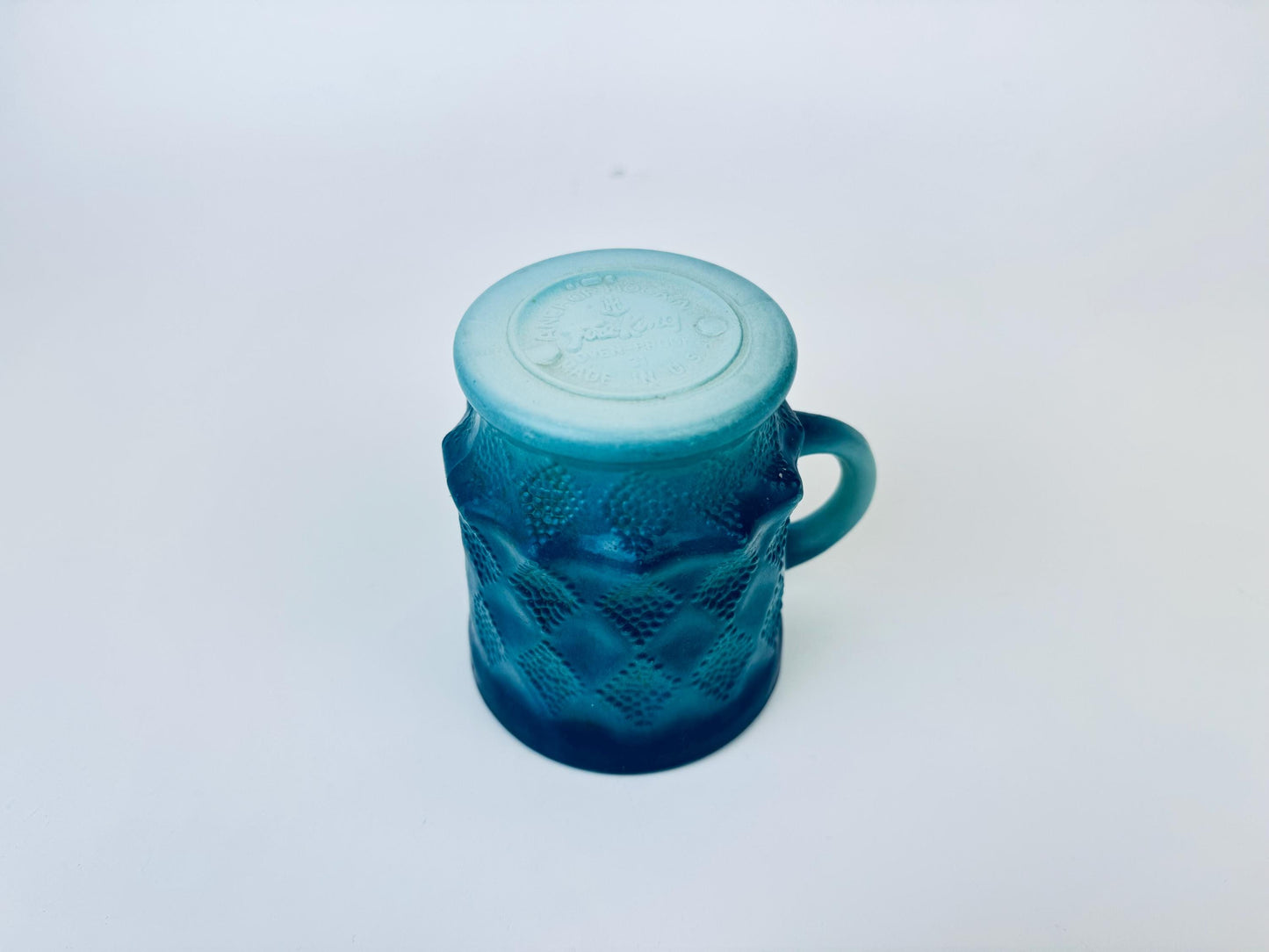 Product image for 'vintage anchor hocking fire king ombre kimberly glass mug made in usa green blue sold separately' (view 6cfbe9)