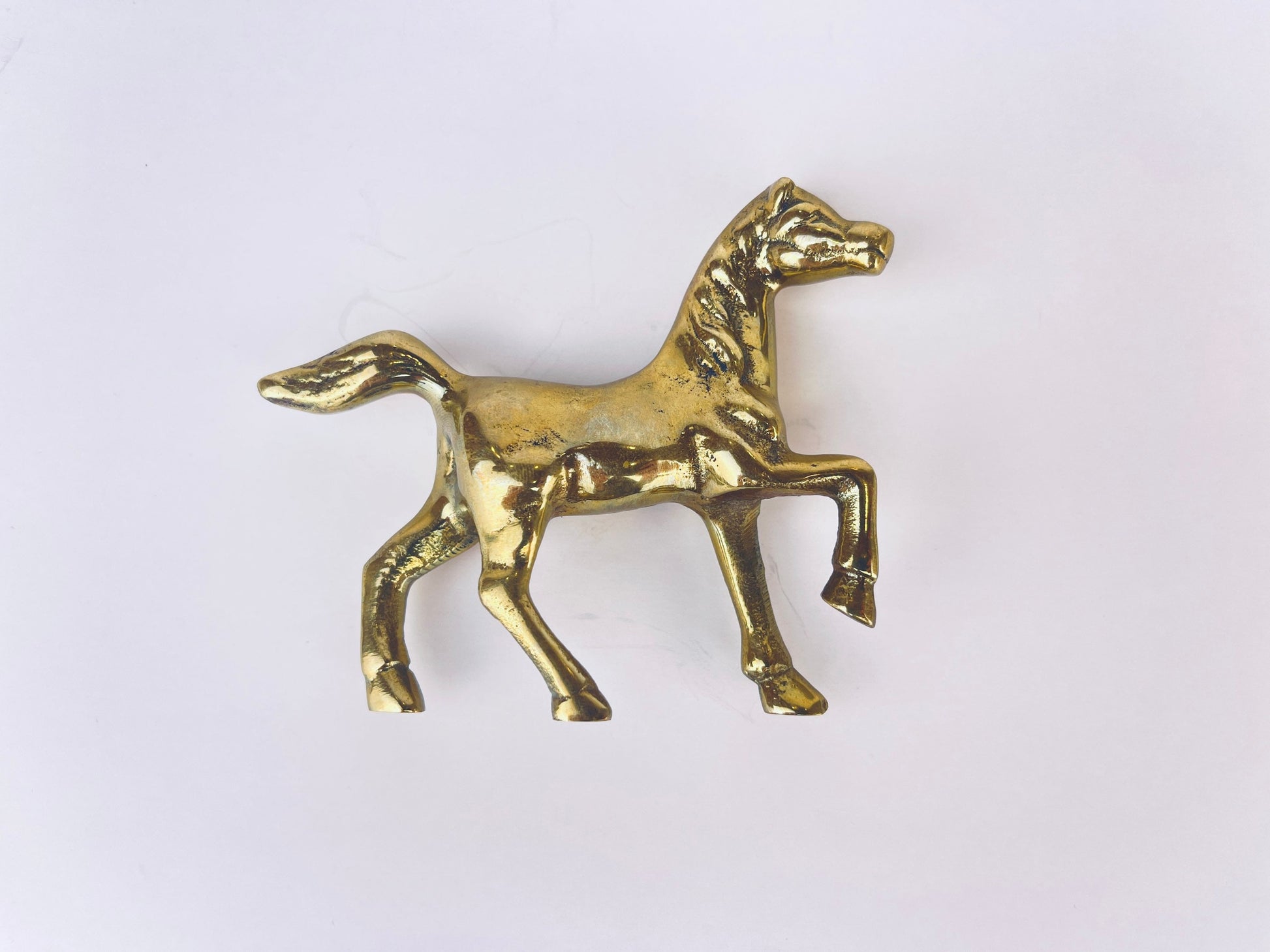 Product image for 'vintage solid brass tabletop horse sculpture' (view 7237ac)