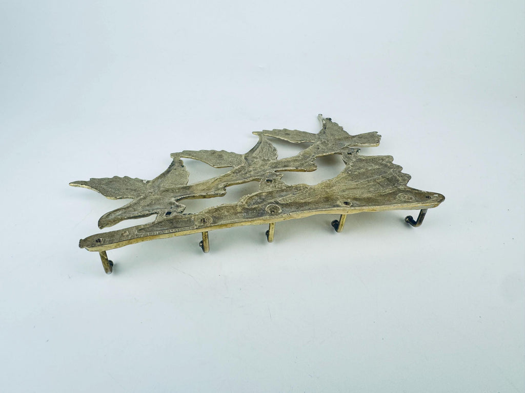 Product image for 'vintage brass wall key rack swooping eagles over water foyer accent' (view aa06da)