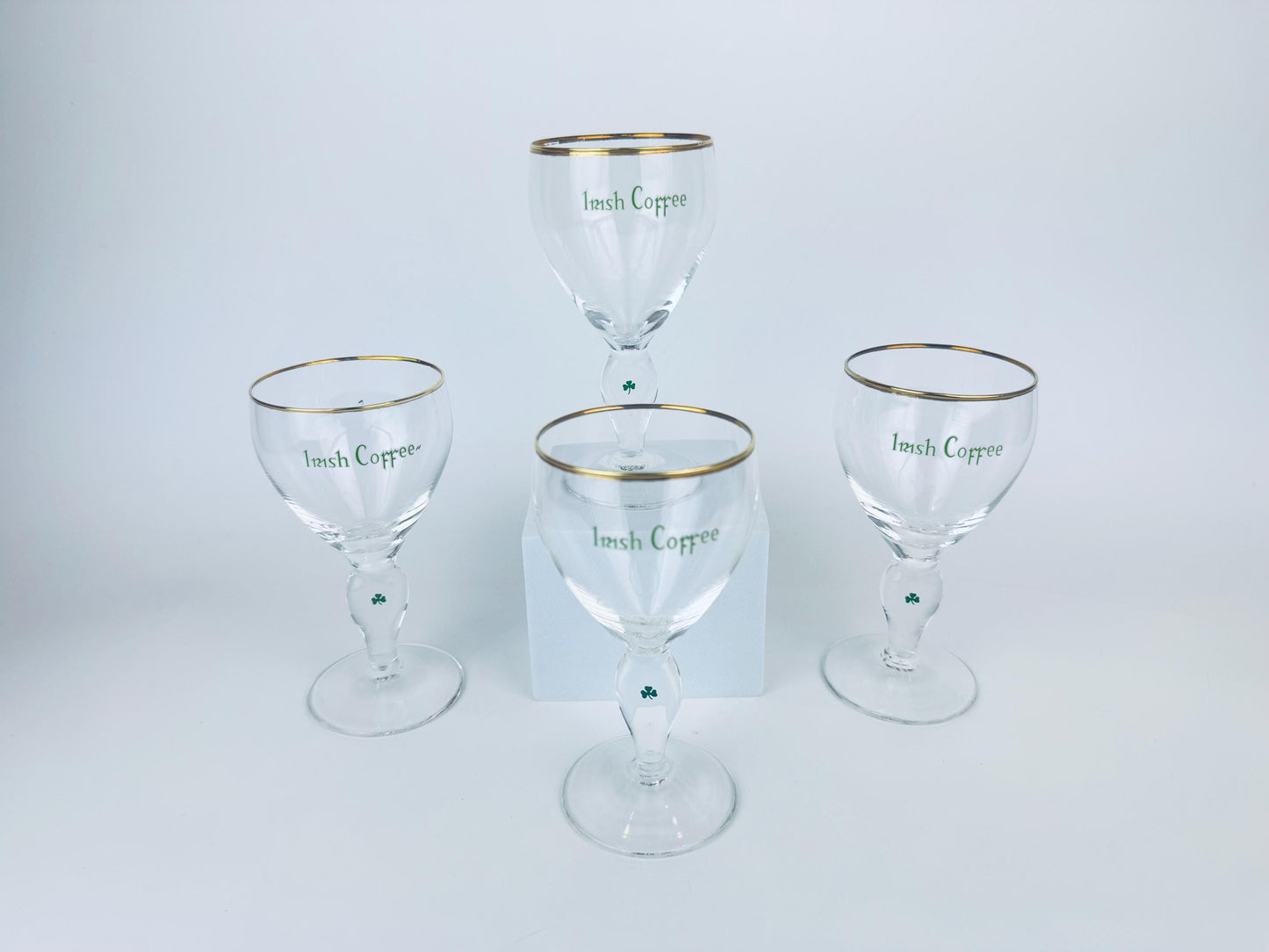 Product image for 'vintage irish coffee gold rimmed mugs set of four 4' (view c4a071)