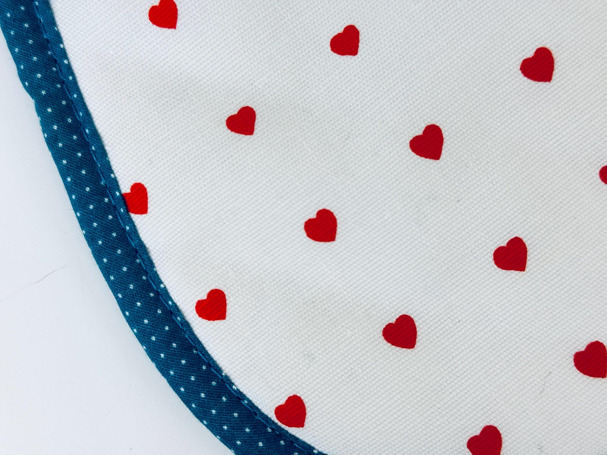 Product image for 'vintage floral heart pot holder oven mitt trivet blue polka dots new old stock sold separately' (view 2c6684)