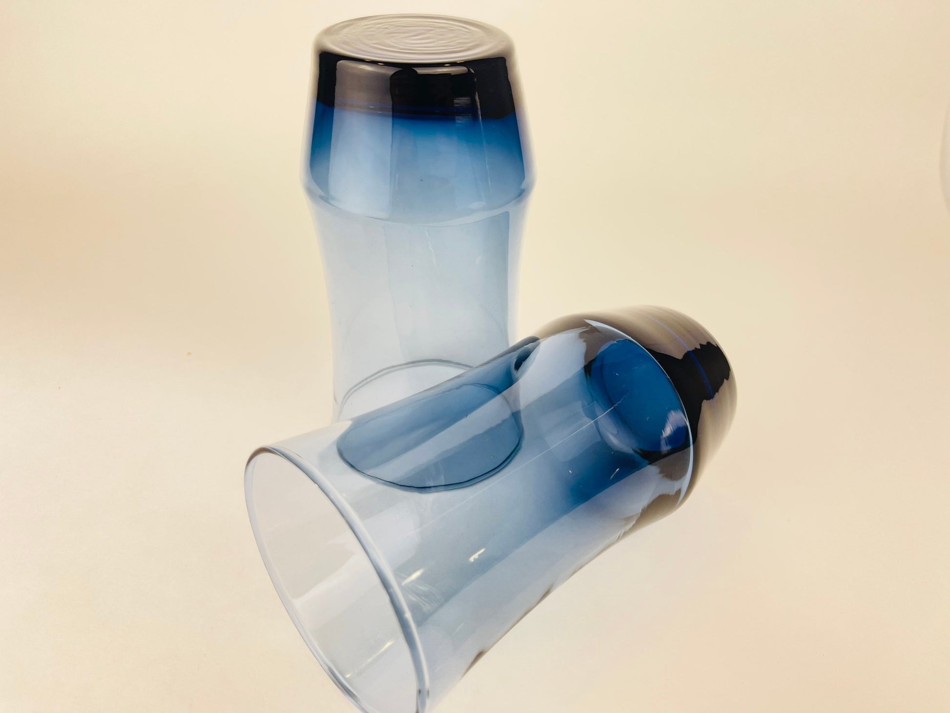 Product image for 'vintage mcm libbey apollo blue glassware sets sold separately' (view e461b8)