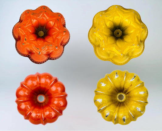 Product image for 'vintage orange yellow bundt pans nordic ware aluminium classics' (view 213e53)