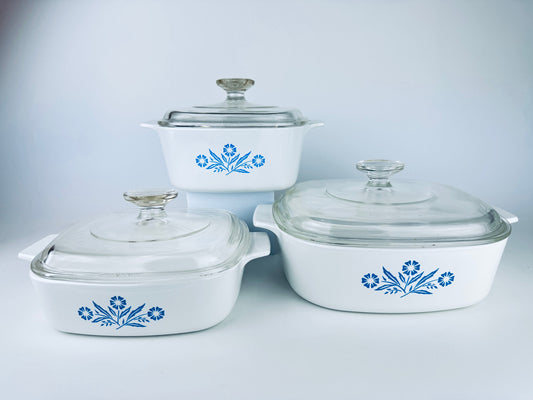 Product image for 'vintage blue cornflower corning ware casserole dish made in canada sold separately' (view 81cf1f)