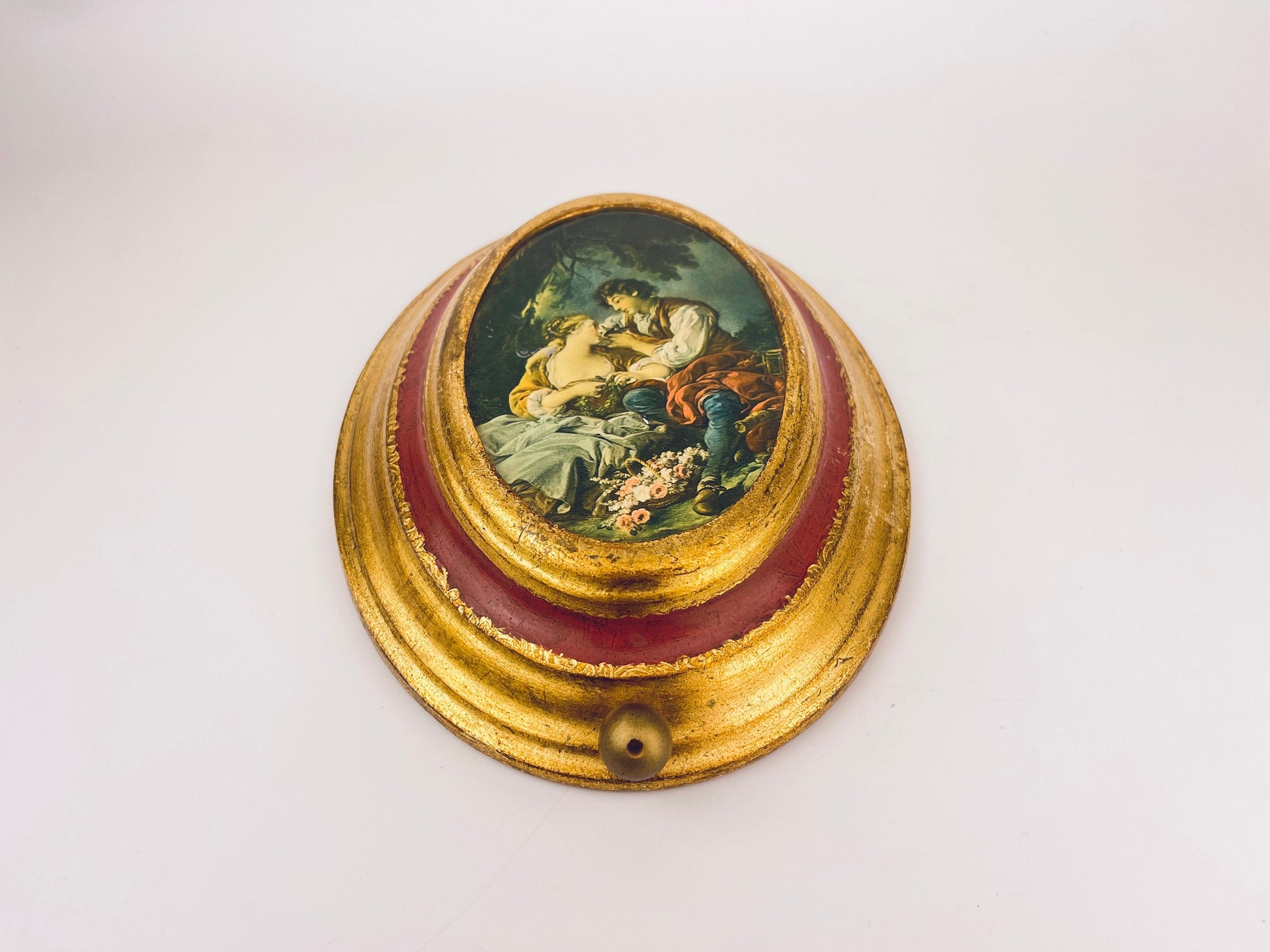 Product image for 'vintage swiss musical movement wall mounted oval art made in switzerland laras theme reuge doctor zhivago' (view 1158d9)
