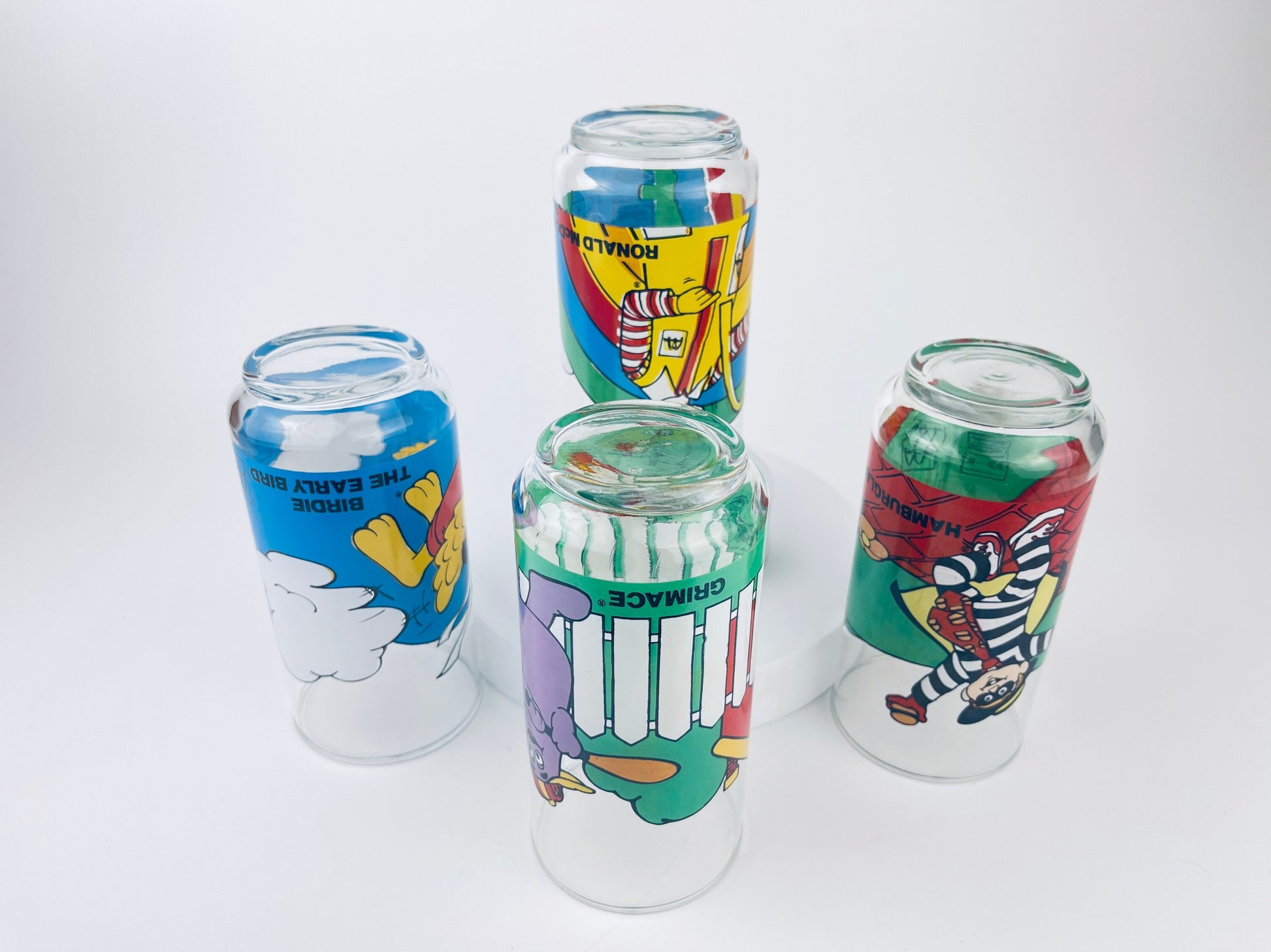 Product image for 'vintage mcdonalds canada glass tumblers grimace hamburglar birdie the early bird ronald mcdonald sold individually' (view ac0f6c)