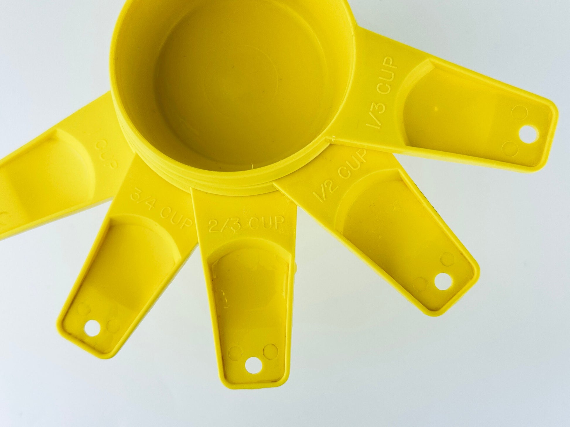 Product image for 'vintage stacking plastic tupperware measuring cups set of five 5 made in canada sets sold separately' (view add2c4)