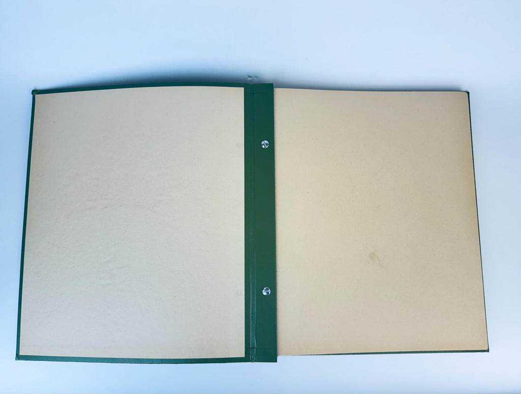 Product image for 'vintage oversized green scrapbook new old stock nos' (view e01395)