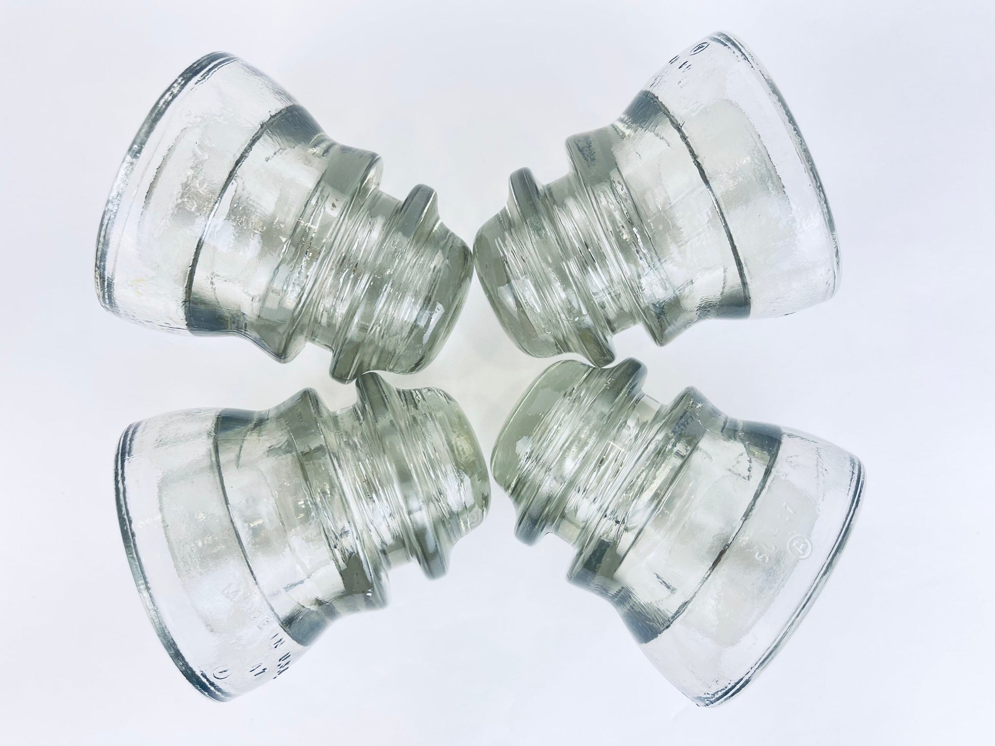 Product image for 'vintage whithall tatum heavy clear glass insulator made in usa sold separately' (view 6a135f)