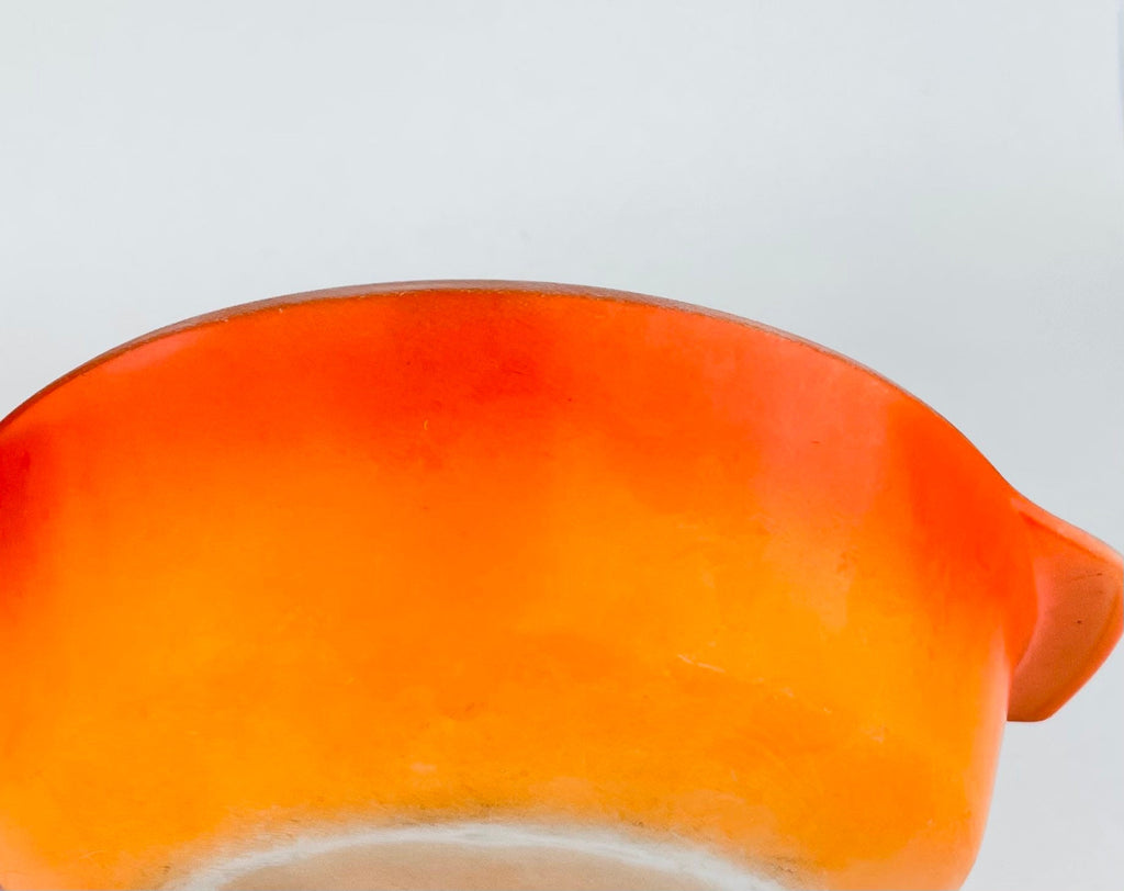 Product image for 'vintage orange ombre glass casserole dish 437 1 1 2 qt fire king anchor hocking made in usa' (view 19c2ac)