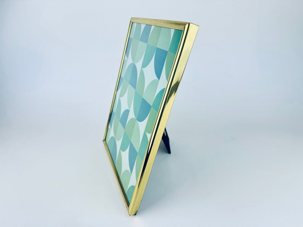 Product image for 'vintage solid brass gold tabletop picture frames hand polished lacquer coated made in korea sold separately' (view 713b19)