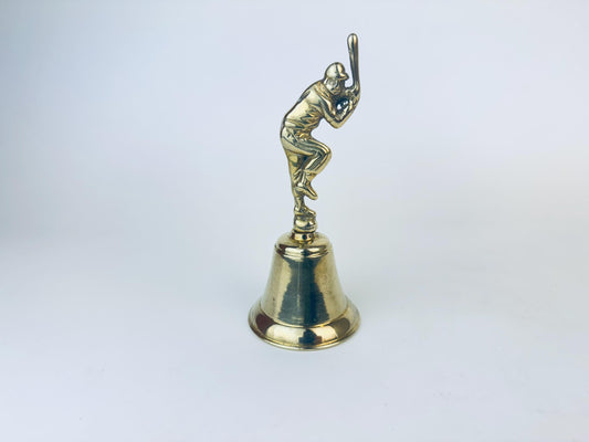 Product image for 'vintage solid brass baseball bell sculpture mid century sports art' (view 002102)