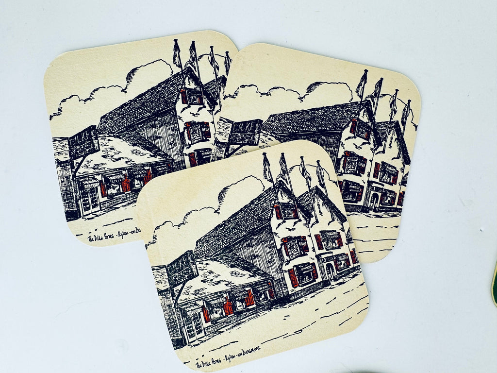 Product image for 'vintage english pubs potato chips coasters beer cocktail mat sold separately' (view 846a44)