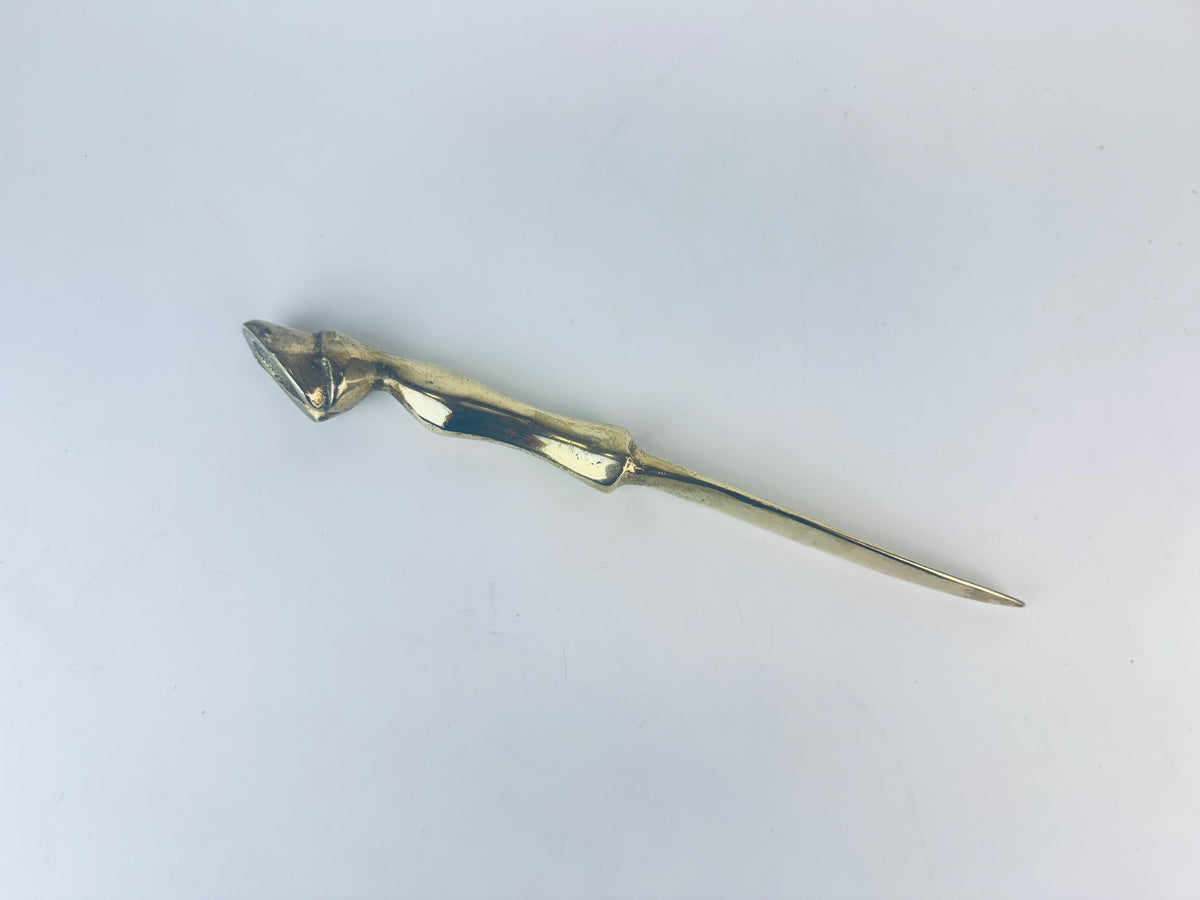 Product image for 'vintage solid brass horse hoof letter opener equestrian elegance' (view 222b70)