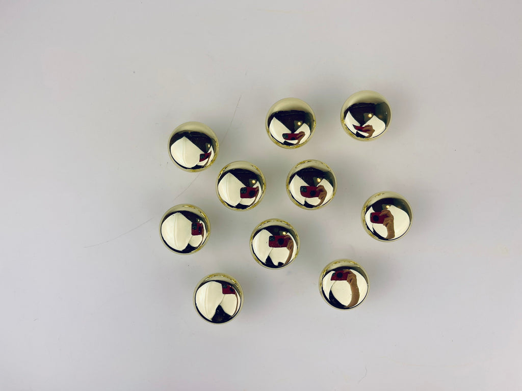 Product image for 'vintage shinny brass round circular knob drawer pull hardware new old stock nos individually priced' (view 13de4d)