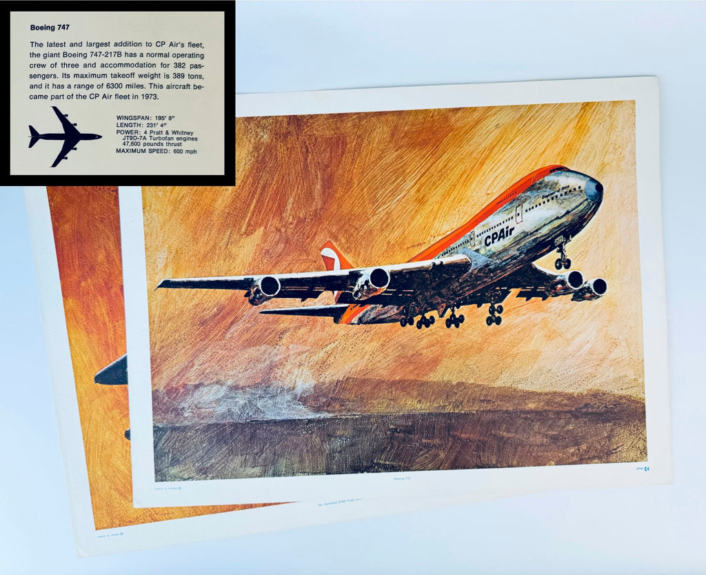Vintage Canadian Pacific Air Plane Lithographs - By Robert Banks - Sold Separately