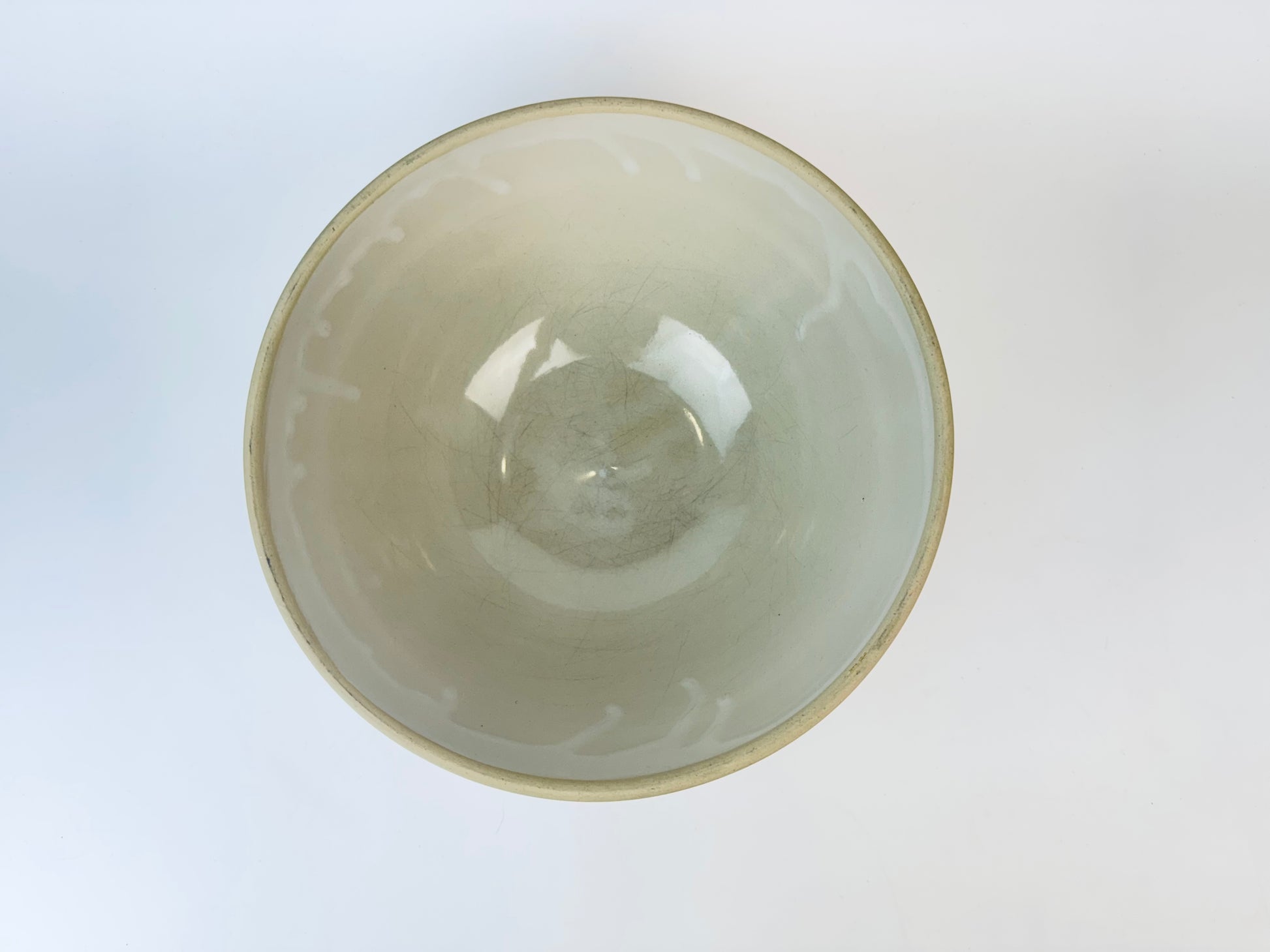 Ceramic bowl on a white background