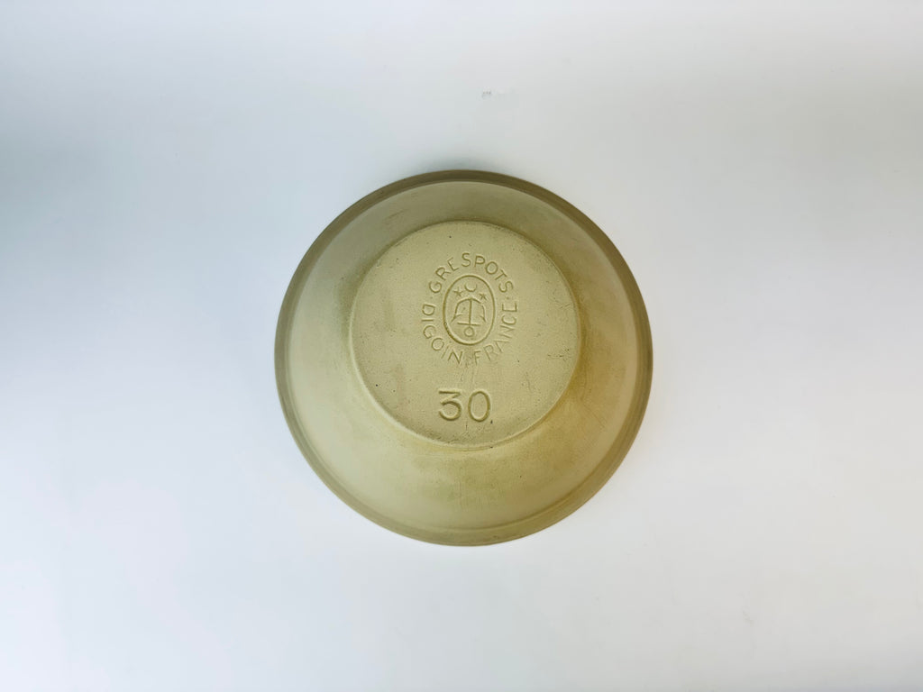 Vintage 8" French 'Grespots' Stoneware Mixing Bowl (#30) – Digoin France