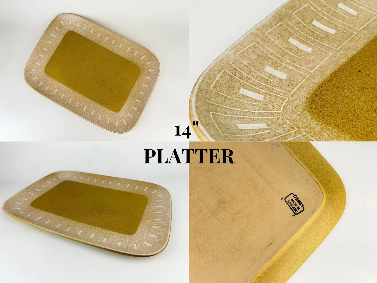 Vintage Denby 'ODE' Stoneware Serve Ware Collection - Made in England - Pieces Sold Separately