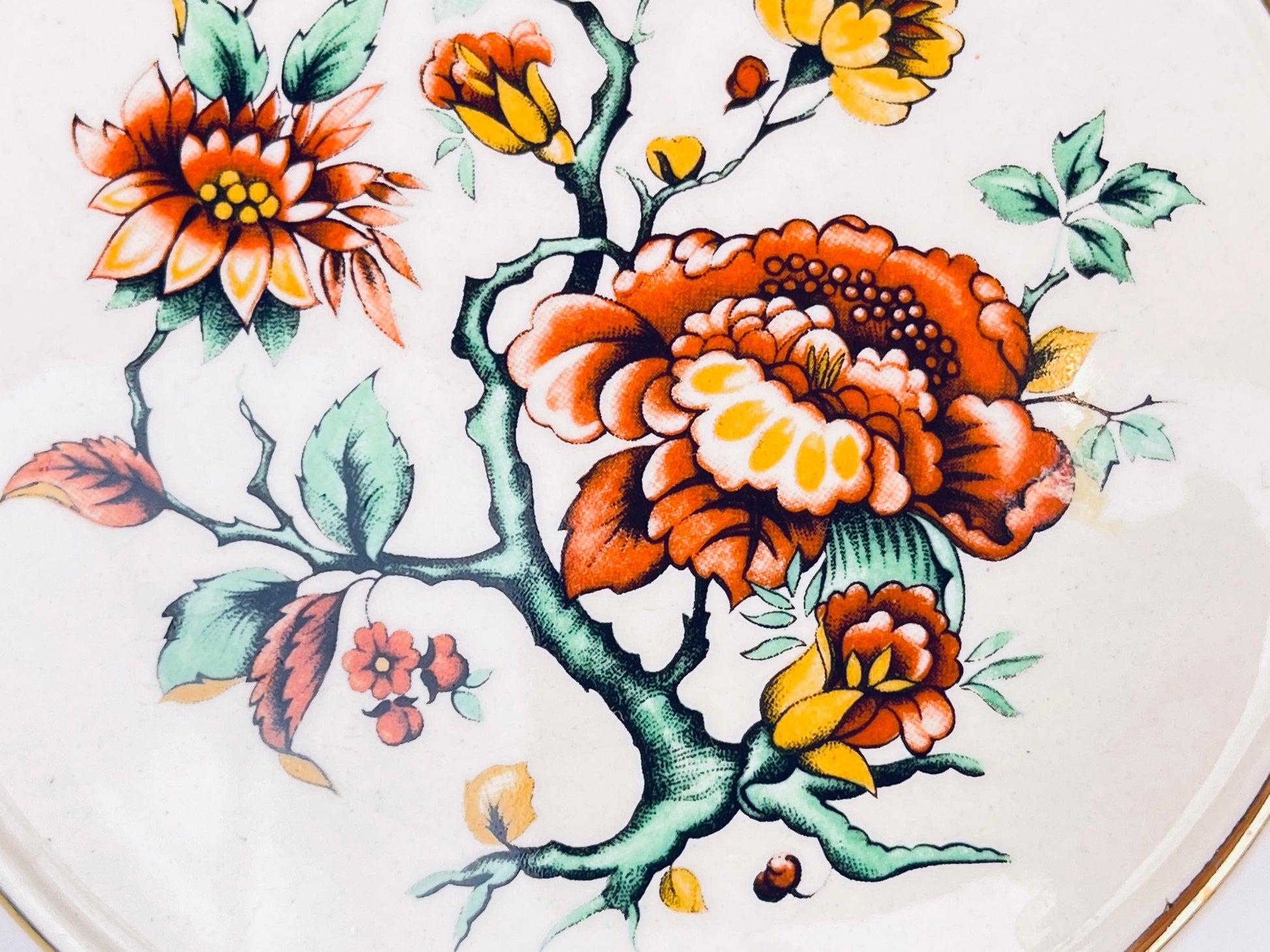 Product image for 'vintage sadler england round ceramic floral pattern keepsake jewellery jar' (view 1353d9)