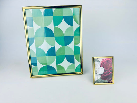 Product image for 'vintage solid brass gold tabletop picture frames hand polished lacquer coated made in korea sold separately' (view f25ec6)