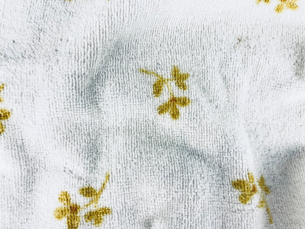 Product image for 'vintage floral fringe bath towel made by caldwell in canada cotton polyester' (view cf9d84)