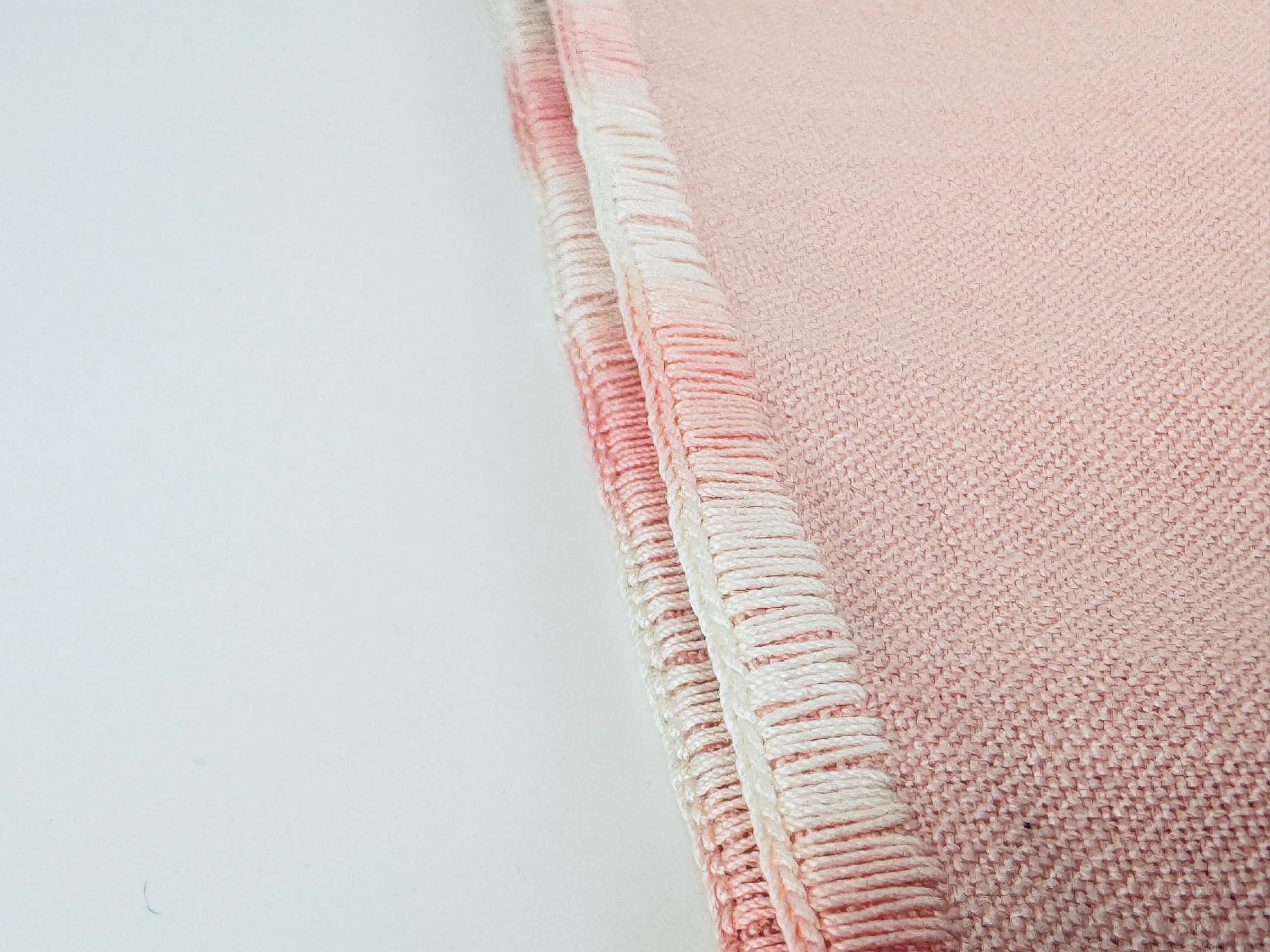 Product image for 'vintage pale pink white embroidered floral rectangular table runner' (view b0ed02)