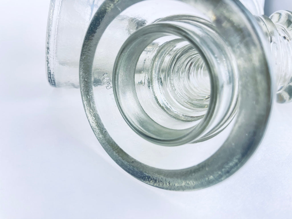 Product image for 'vintage whithall tatum heavy clear glass insulator made in usa sold separately' (view 252fb6)