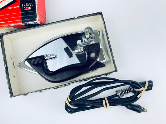 Product image for 'vintage samson fold away travel iron portable travel sized iron model no 5146' (view 50c050)
