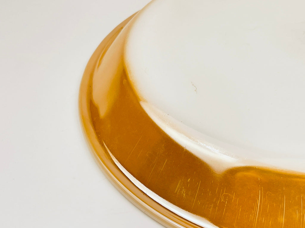 Product image for 'vintage fire king peach lustreware 9 pie plate dish made in usa 460' (view e3c97b)