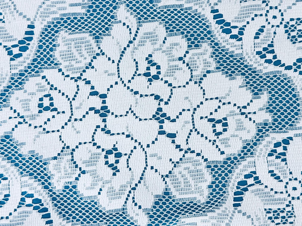 Product image for 'vintage oval cream lace blue floral bow pattern place mats set of six 6' (view cd6936)