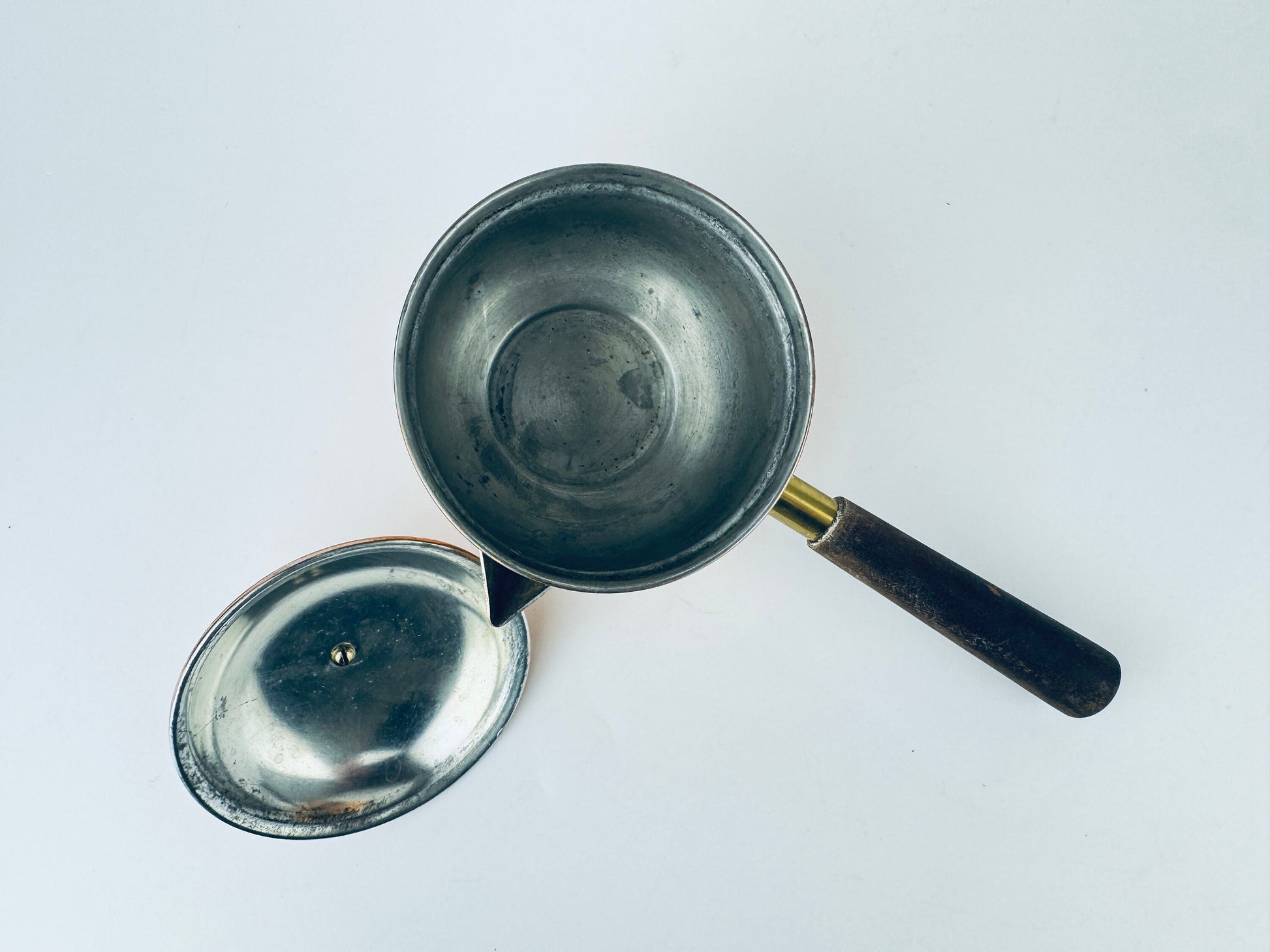 Product image for 'vintage copral copper sugar warming spout pot made in portugal' (view fbf104)