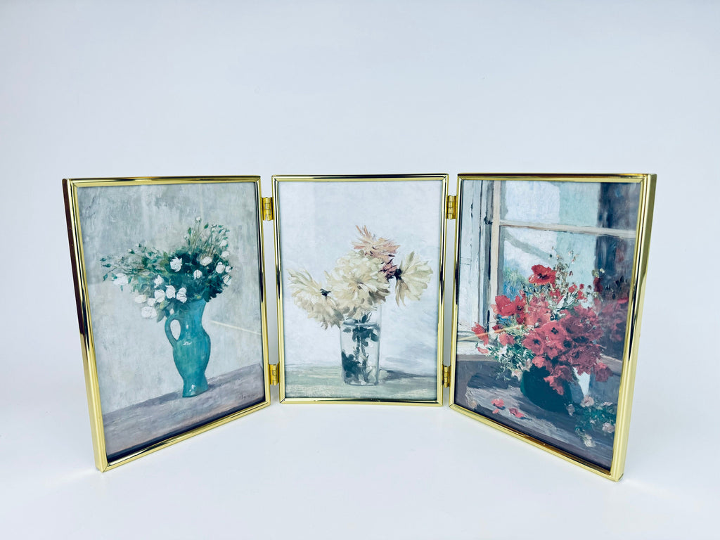 Product image for 'vintage gold solid brass tabletop picture frame book made in korea sold separately' (view 3fe8e0)