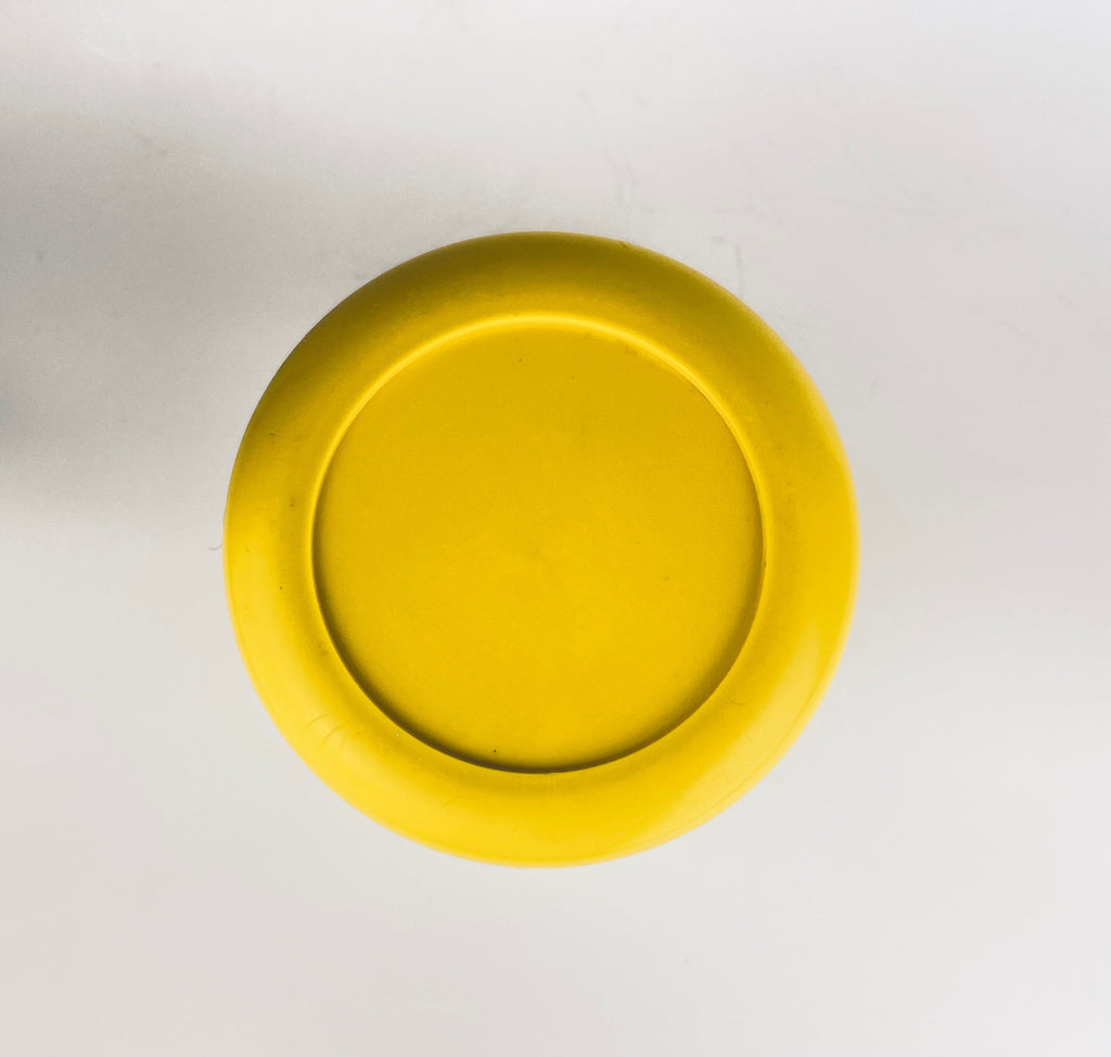 Product image for 'vintage heller designs by massimo vignelli yellow plastic top countertop canister' (view 4e0668)