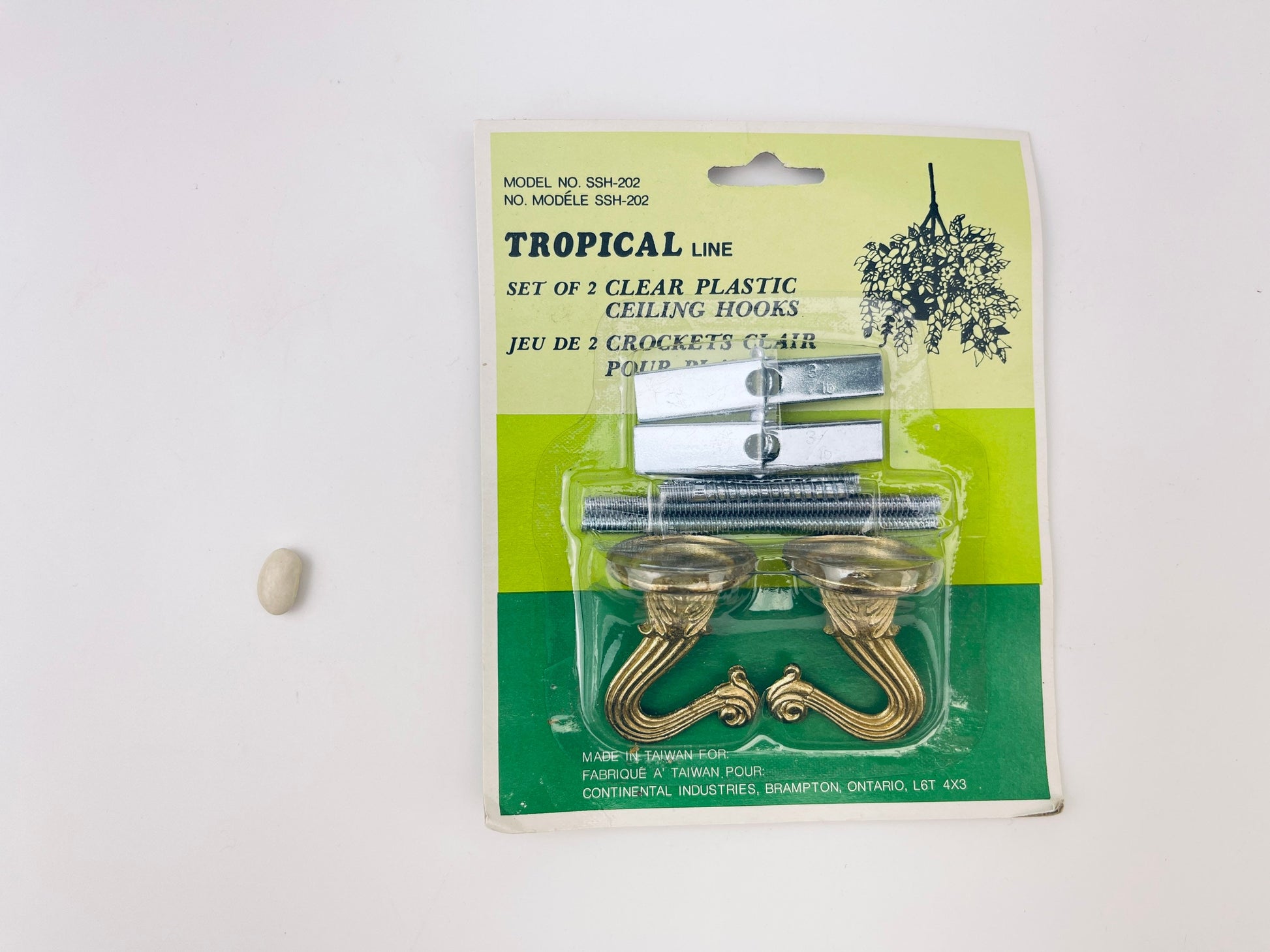 Product image for 'vintage brass ceiling plant hangers new old stock nos set of two 2' (view eb8d7a)