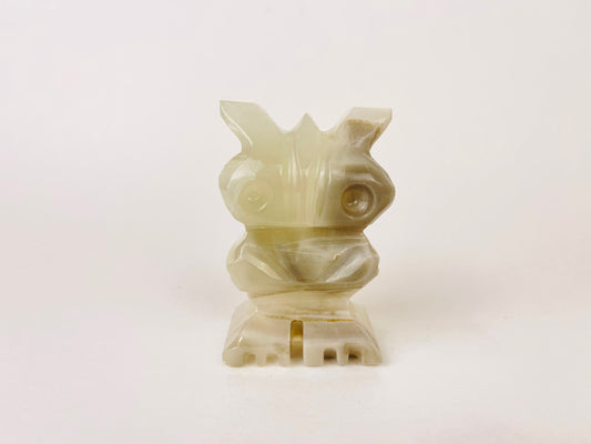 Product image for 'vintage hand carved onyx owl figurine mid century modern elegance' (view 02013d)