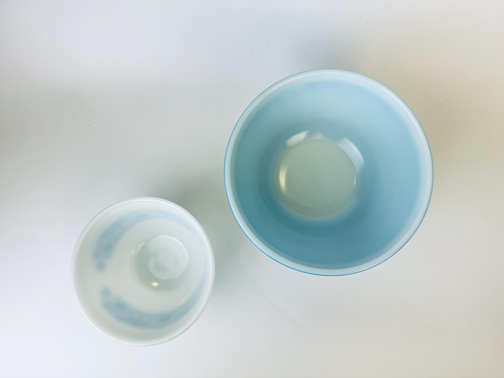 Product image for 'vintage horizon blue pyrex round mixing bowls 401 402 made in usa sold separately' (view 6ac825)