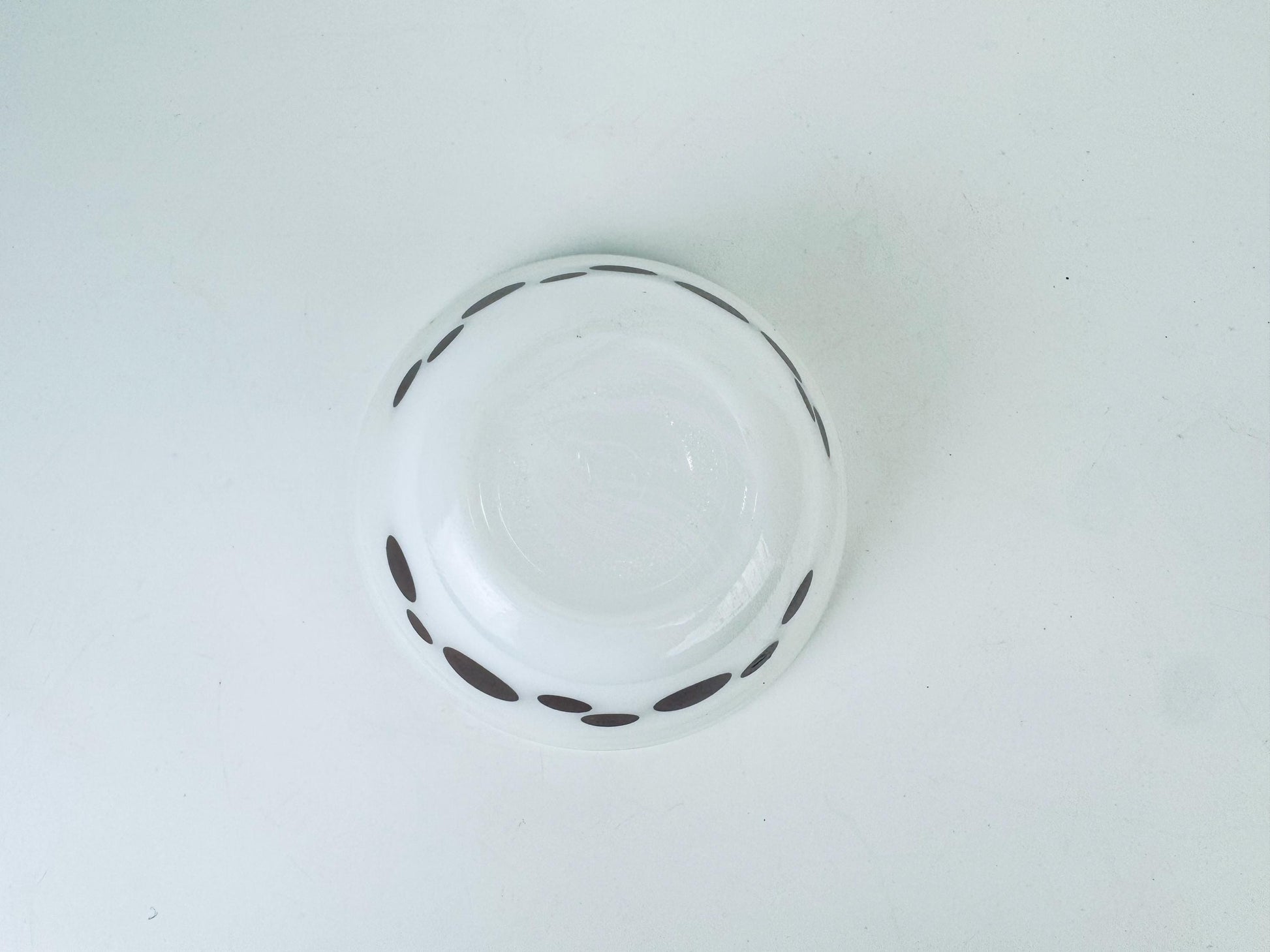 Product image for 'vintage federal heat proof milk glass 5 bowl brown dot pattern made in usa' (view 31d1ff)